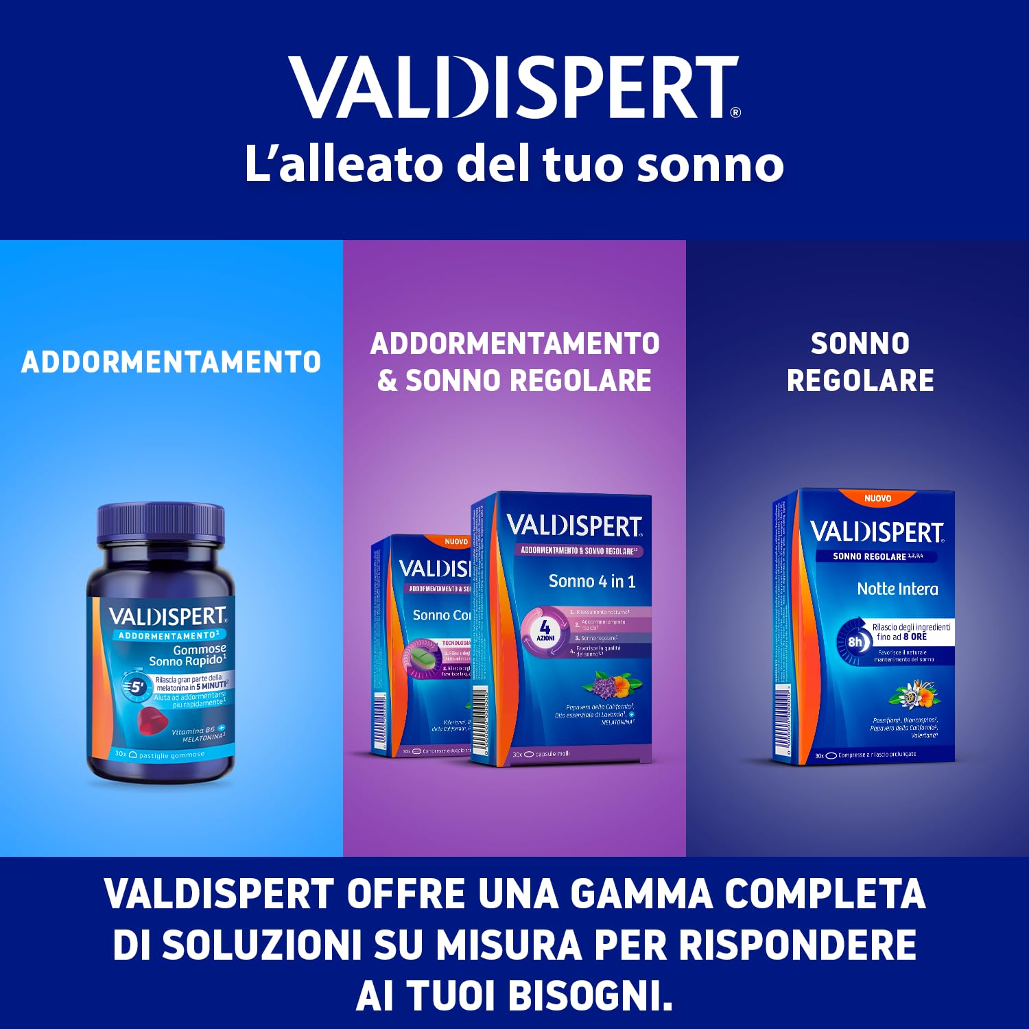 valdispert-sonno-4-in-1-con-melatonina-lavanda-e-papavero-california-30-capsule- image 6