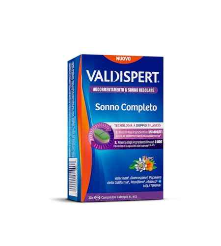 valdispert-sonno-completo-con-melatonina-30-compresse-doppio-rilascio-8h image 8